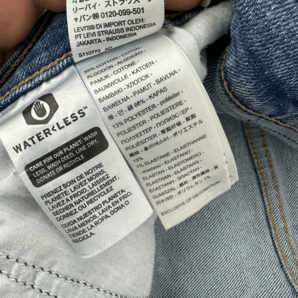 Levis Silver Tab Womens Mom Jeans Size 31 Blue High Rise Relaxed Minimalist - Picture 13 of 14